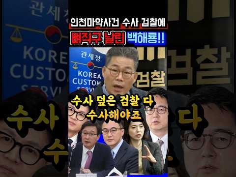 백해룡경정이 수사해야 합니다