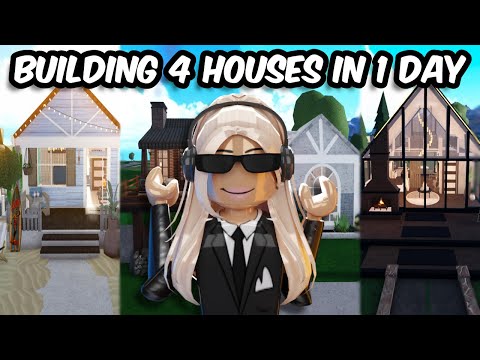 I BUILT 4 HOUSES FOR 4 SUBSCRIBERS in BLOXBURG