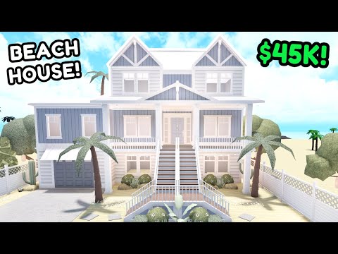 Pinterest Bloxburg BEACH HOUSE Build! 3 Story Tutorial *W VOICE*