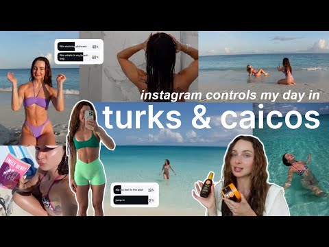 ig controls what I do, eat, read etc in TURKS. + post-beach shower routine & what's in my beach bag