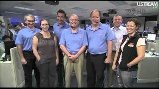 Obama calls Curiosity team at JPL to congratulate them, 13 August 2012