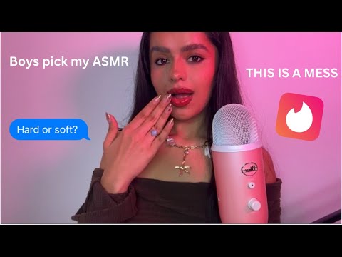 I let Tinder guys pick my ASMR Triggers (what a mess 😳)