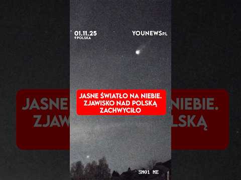 Jasne światło na niebie. Zjawisko nad Polską zachwyciło (01.11)