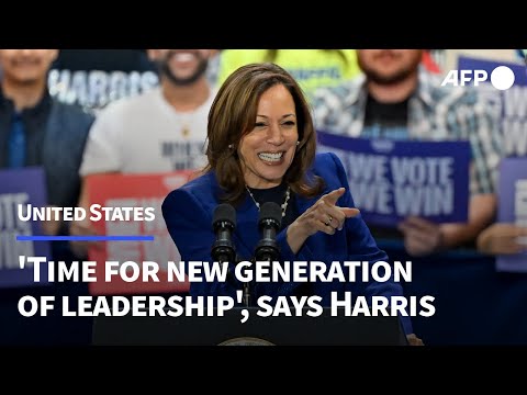 "Time for a new generation of leadership," says Harris at Vegas rally | AFP