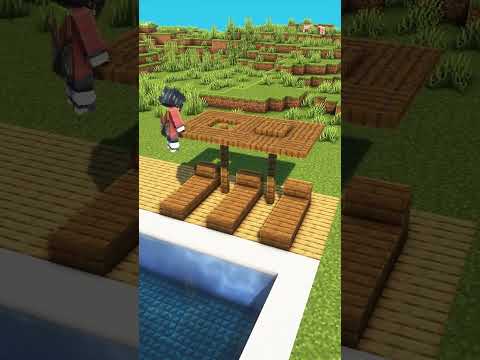 Minecraft Easy Swimming Pool💦 #shorts