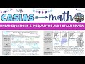 Linear Equations and Inequalities Review for Algebra 1