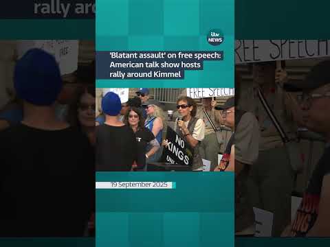 'Blatant assault' on free speech: American talk show hosts rally around Kimmel | ITV News