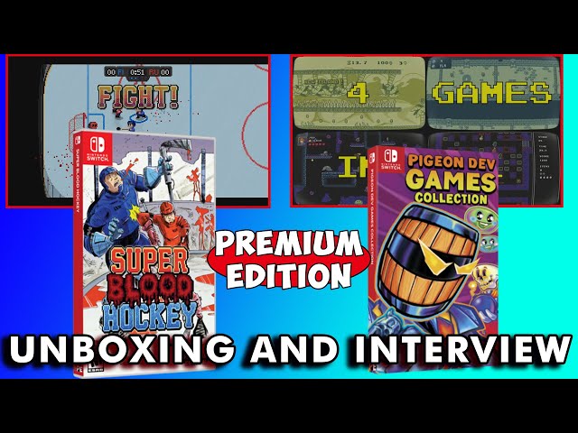 Premium Edition Games Unboxing Interview - Pigeon Dev Collection/Super Blood Hockey