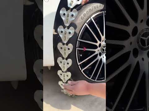 Part 169 360-degree all-inclusive steel car anti-skid chain, easy to install, no jack required😱