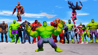 AVENGERS💖 BIG FIGHT WITH MONSTERS💀 & SAVE CAPTAIN IN GTA5 #gta5 #technogamerz #thar #bgmi #palworld