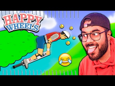 🤣 HAPPY WHEELS!!! is SO FUN!!! 🤣| Hitesh KS