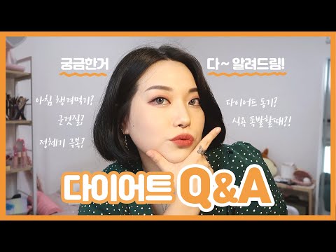 -10kg n번째 뺀 인간의 솔직하고 엄근진한 다이어트 Q&amp;A
