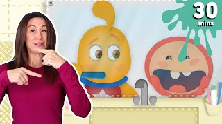 🦷 Brush your TEETH! Toothbrushing + Routine Songs | Patty Shukla Kids TV | Sing Along Songs for Kids