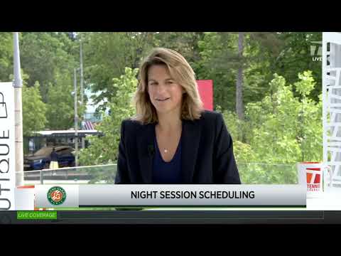 Tennis Channel Live: Amélie Mauresmo Comments on Roland Garros Night Session Scheduling