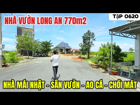 MAP ĐẤT VIỆT - mapdatviet.com Tập 0620 Nhà Vườn Long An | nhà mái nhật 1 tầng ngay KDC, sát bên QL50, gần tiện ích | nhà vườn 365