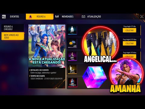 A BOA?? NOVOS ITENS GRÁTIS, CALÇA ANGELICAL AZUL, CUBO MÁGICO E SOUL LAND - NOVIDADES FREE FIRE