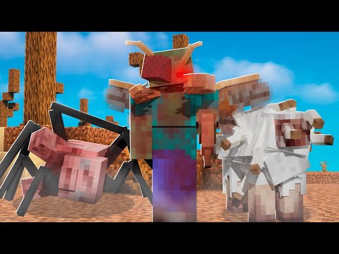 UNA INFECCION PROVOCADA POR LOS INSECTOS HA HECHO QUE LOS MOBS COMIENCEN A MUTAR EN MINECRAFT