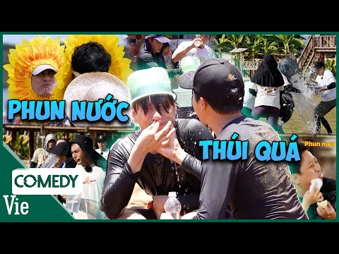 Kiều Minh Tuấn loạt pha bị PHUN NƯỚC vào mặt, Dương Lâm hứng trọn thau nước 2 Ngài 1 Đêm