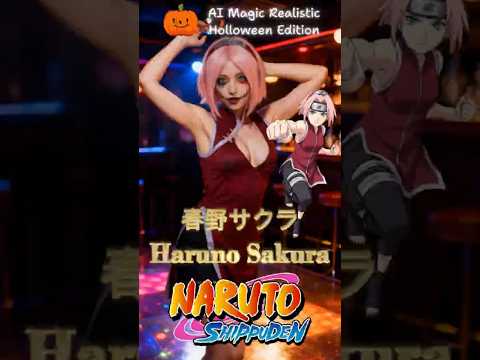 🎃 Halloween Edition: Naruto Shippuden Comes to Real World! #livingcartoon #naruto #anime #shorts #ai