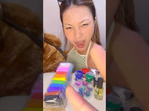ASMR CLAY LAGI 🤩💕🩷 #asmr #clay #clayart