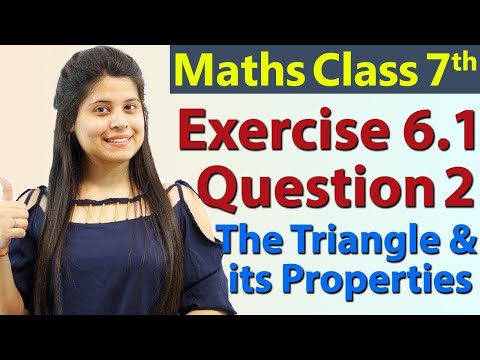 Q 2, Ex 6.1 - The Triangle and its Properties - Chapter 6 - Maths Class 7th - NCERT