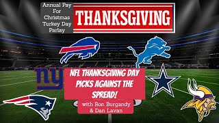NFL Thanksgiving day bets!