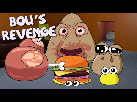 Baby Cute Poulina Meets EVIL POU┃Bou's revenge animation