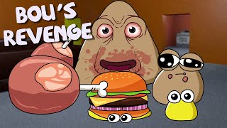 Baby Cute Poulina Meets EVIL POU┃Bou's revenge animation