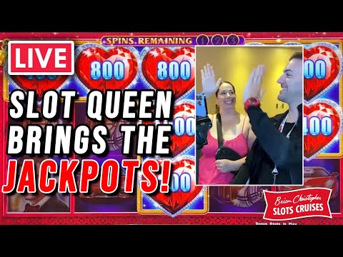 🔴 When the Teacher Becomes the Student! @SlotQueen Brings the JACKPOTS! 🚢 Carnival Breeze