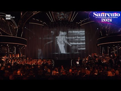 Sanremo 2024 - L'omaggio dell'Ariston a Toto Cutugno