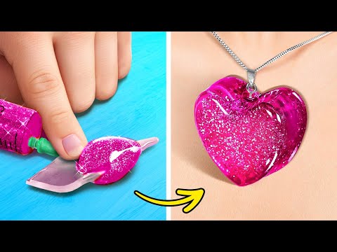COOLES BASTELN MIT EPOXID & 3D-STIFT | Fantastische Ideen, die du sehen musst! Schmuck auf 123 GO!