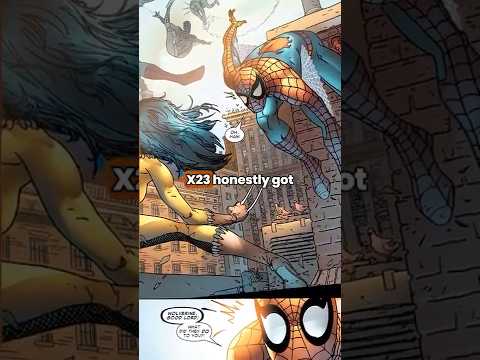 Spider-Man meets Wolverine’s Daughter #marvel #spiderman #marvelcomics #wolverine