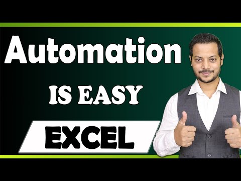 Automate with EXCEL is easy | Automate Manual Task with Excel