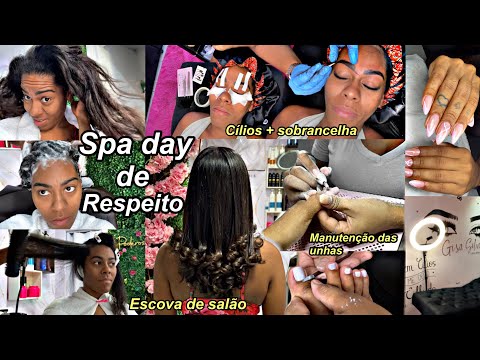 SPA DAY pra levantar a auto estima ~ unhas, cílios, escovei o cabelo e sobrancelhas