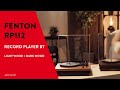 Record Player with Built in Speakers - Fenton RP112L Lightwood