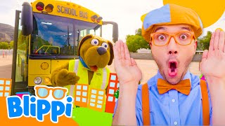 All Aboard The Bus!🚌 | Blippi Songs 🎶| Educational Songs For Kids