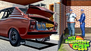 Trombei os POLICIA e fugi de PNEU FURADO! - My Summer Car NOVA ERA #81