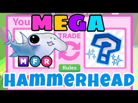 I Traded My First Ever Mega Hammerhead Shark In Adopt Me 🦈🤍