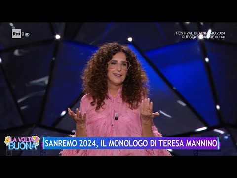 Sanremo 2024, il monologo di Teresa Mannino - La Volta Buona 09/02/2024