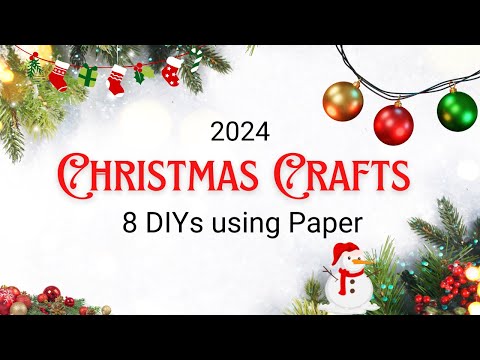 How to make Christmas Decorations out of Paper | 8 Christmas 2024 Decor Ideas