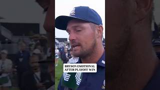 Bryson DeChambeau EMOTIONAL INTERVIEW after LIV South Africa playoff win over Jon Rahm.