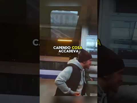 Questo ometto stava facendo di tutto per non piangere