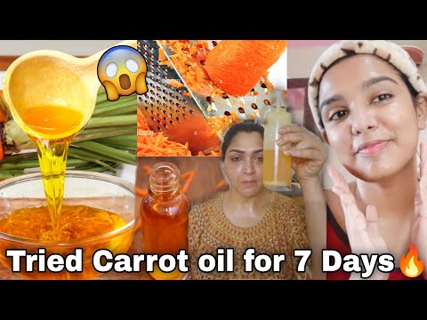 🔥 I Tried Viral Carrot Oil For 7 Days |Khushoos beauty secret | Carrot oil for Skin whitening?