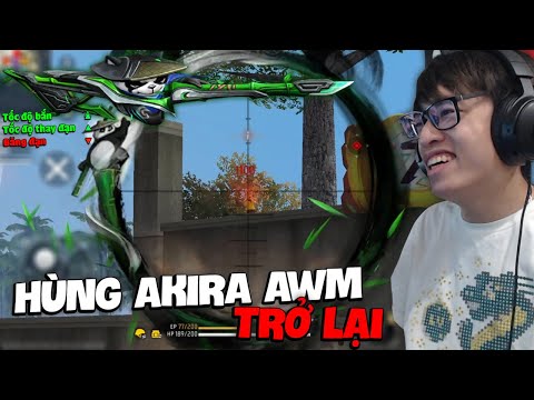 HÙNG AKIRA TEST SKIN AWM GẤU GẮT GỎNG HIỆU ỨNG ỐNG NHẮM ẢO MA, HÀNH GÀ RANK BẠC SERVER NƯỚC NGOÀI
