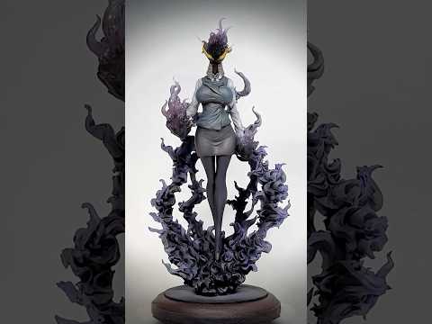 【ヒロアカ】黒霧(女体化)のフィギュアを作ってみた【粘土】How to make a figure of Kurogiri female ver -My Hero Academia- #figure