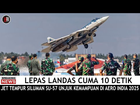 TNI AU Tercengang !! Jet Tempur Siluman Sukhoi Su-57 Rusia Take Off Dalam 10 Detik