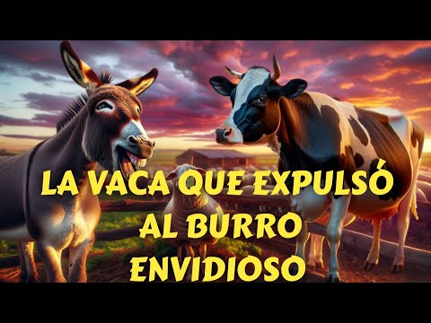 LA VACA QUE EXPULSÓ AL BURRO ENVIDIOSO