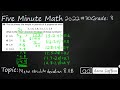 Understanding Mean Absolute Deviation