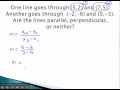 Exploring Parallel and Perpendicular Lines