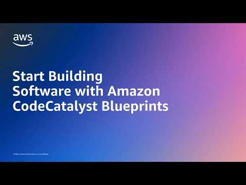 Start your software project fast with Amazon CodeCatalyst blueprints | Amazon Web Services